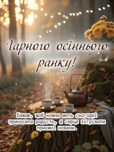 побажання доброго осіннього ранку завантажити