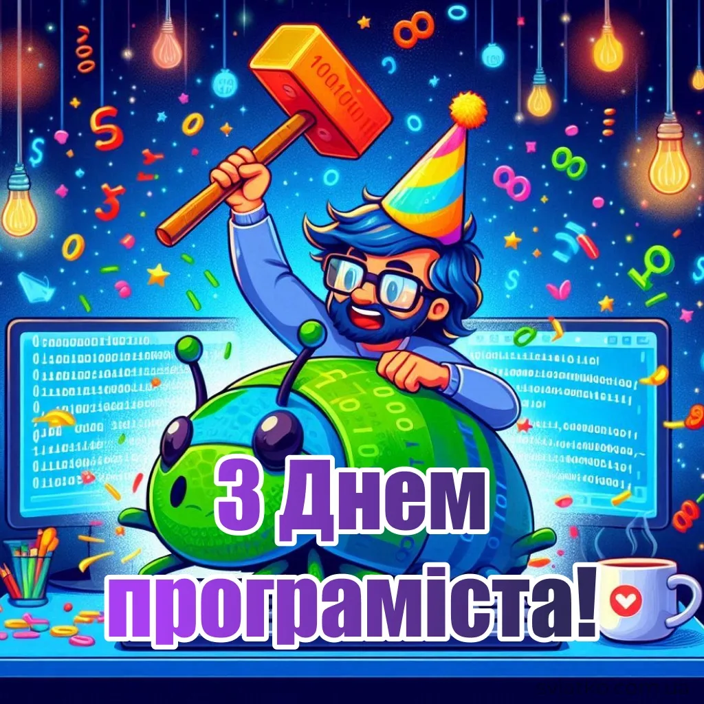 прикольна листівка з днем програміста
