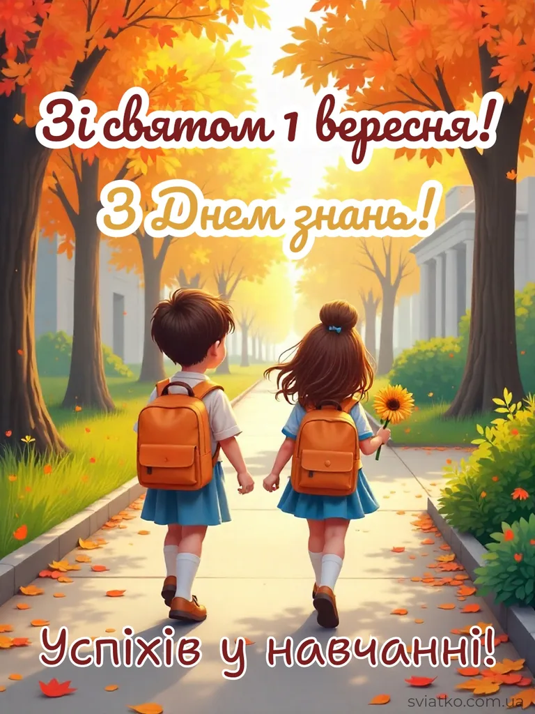 Привітання з Днем знань: теплі слова для школярів та вчителів - Святко привітання з 1 вересня