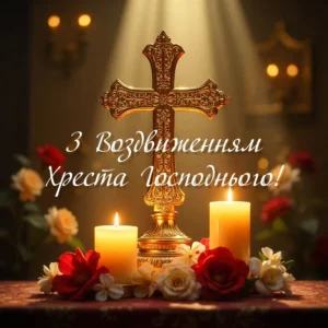 Скачати картинку Воздвиження Хреста Господнього: привітання, листівки