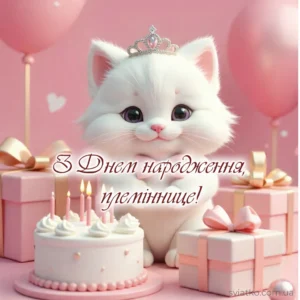 Скачати картинку 50+ красивих привітань і картинок з Днем народження племінниці