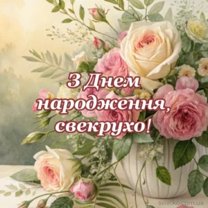 Скачати картинку Щирі та красиві Привітання з Днем народження свекрусі